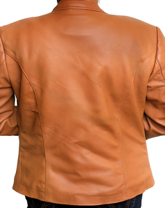 Esprit-Chaqueta de piel auténtica para invierno, cuello levantado, piel de oveja, forro de viscosa transpirable, cierre de cremallera, nuevo diseño OEM, venta al por mayor - Product Image 5