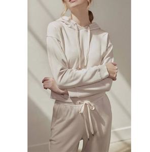 Tops Deportivos Cortos con Capucha para Gimnasio, Estilo Holgado, con Malla y Parches, para Mujer - Product Image 5