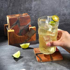 Posavasos de madera de resina único y de moda, gran comedor moderno, sala de estar, oficina o decoración del hogar, Idea de regalo, categoría de producto, alfombrillas y almohadillas - Product Image 5