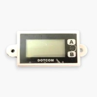 Ensemble de 4 compteurs numériques à 7 chiffres avec écran LCD, en plastique, livraison gratuite, alimentation 5-24VDC, mini-compteur à 4 contacts