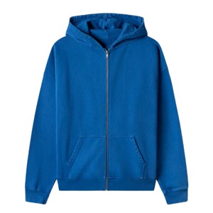 Venta al por mayor de lana de rizo de algodón de los hombres de impresión suéter rojo cremallera sudaderas con cremallera de impresión para los hombres - Product Image 5