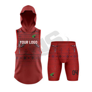 Conjunto de uniforme de fútbol con bandera 7v7 impresa personalizada, camiseta de fútbol americano de sublimación, secado rápido, transpirable, Unisex, adulto 2025 - Product Image 1