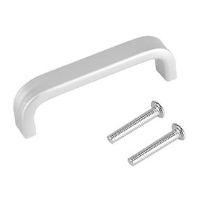 Hardware del Gabinete Manija de aluminio Estilo moderno Tamaño personalizado Manija del cajón del Gabinete de aluminio plateado - Product Image 4