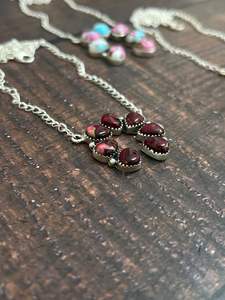 สร้อยคอหินหลายเม็ดทำด้วยมือเงินสเตอร์ลิงเครื่องประดับสำหรับผู้หญิงเครื่องประดับแฟชั่นดีไซน์โบโฮที่สง่างามไม่ซ้ำใคร - Product Image 3