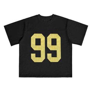 เสื้ออเมริกันฟุตบอลสไตล์วินเทจ ฮิปฮอป สตรีทแวร์ แบบระบายอากาศ ไซส์ใหญ่ ผ้าตาข่าย แขนสั้น สกรีนลายตามสั่ง พร้อมหมายเลขทีม - Product Image 5