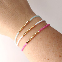 Bracelets de perles de rocaille de Style Boho de haute qualité pour femmes Bracelets d'amitié bijoux Bracelets porte-bonheur colorés de l'Inde