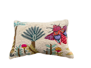 Handcrafted Seed Beads Embroidered <b>Cushion</b> <b>Cover</b> for Living Room Unique Design Beaded Embroidered <b>Cushion</b> <b>Cover</b> for Home Decor - Product Image 3