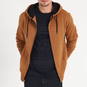 Sudadera con capucha de invierno para hombre de mejor diseño, gran oferta, ropa de calle, patrón sólido, tela de punto, 100% algodón, cuello con capucha, forrado, teñido liso - Product Image 4