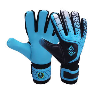 Gants de gardien de but de haute qualité Mega Grip en latex antidérapant avec fermeture à scratch, logo personnalisé, protection complète des mains, unisexe - Product Image 1