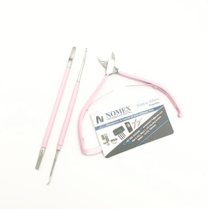 Herramienta de precisión para decoración de uñas en acero inoxidable recubierto de polvo Rosa Herramientas de manicura y pedicura Herramientas personalizadas para el cuidado de las uñas a bajo costo - Product Image 3