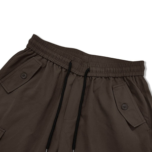 Custom OEM Canvas Vintage Pockets Mid Waist Streetwear Baggy Casual Long <b>Parachute</b> <b>Cargo</b> Shorts for Men - Product Image 6