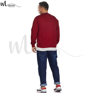 Color Block Regular <b>Long</b> <b>Sleeve</b> Men Clothing Winter Wear Pullover <b>Top</b> Quality Custom Men Winter Cotton Fleece Sweatshirts - Product Image 4