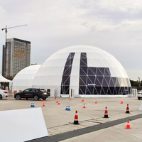 Dôme de glamping de 6 m avec toit en aluminium et verre, dôme géodésique en aluminium et verre, tentes géodésiques de Chine