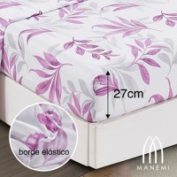 Juego de Funda Nórdica Floral Manemi, 100% Algodón, 3 Piezas, Ropa de Cama Moderna para el Hogar, Lavable a Máquina, Patrón Tejido, 100 Hilos, Hecho en China