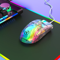 HXSJ X400 1000Hz 7 boutons RGB Macro programmable filaire bureau souris de jeu Interface USB optique pour ordinateur portable jeux en gros