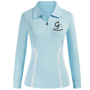 Ropa informal de verano Camisetas Polo de calidad premium con tamaño personalizado Camisetas Polo de golf de manga larga para mujeres - Product Image 1