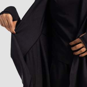 Charcoal Modest Workout Wrap Sleek Slips for Fitness Exercise - Product Image 5
