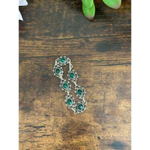 Bracelet fin en malachite et argent sterling Maritta Martine - Product Image 2