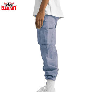 Pantalon cargo homme 100% coton, qualité premium, décontracté, athlétique, coupe droite ample, 6 poches. - Product Image 2