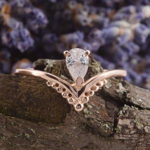 Boho เครื่องประดับ925เงินแท้สีขาวแหวนพลอยบุษราคัมเครื่องประดับเงินแฮนด์เมดเครื่องประดับสำหรับผู้หญิงของขวัญแต่งงานสำหรับผู้หญิง - Product Image 3