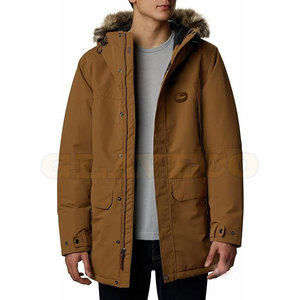 Parka à capuche de couleur unie, prix abordable, parka à capuche légère - Product Image 3