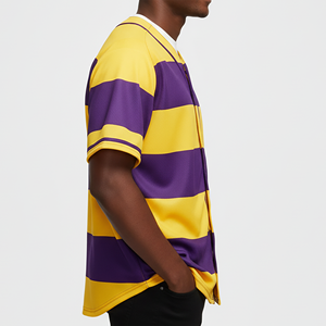 Nuevo en 2025, Diseño Sublimado con Cuello en V, Venta al por Mayor, Ligero, a Rayas, Personalizado, Malla Transpirable, Antibacteriano - Product Image 6