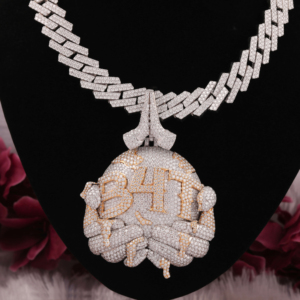 B4T personnalisé en forme de Moissanite diamant Hip Hop pendentif chaîne 925 en argent Sterling personnalisé plus tard pendentif Hip Hop chaîne - Product Image 2
