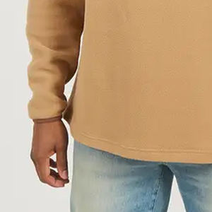 Sweat-shirt en molleton doux à col montant et fermeture éclair sur le devant, style décontracté, coupe ample, design contrasté, pour les commandes en gros - Product Image 3