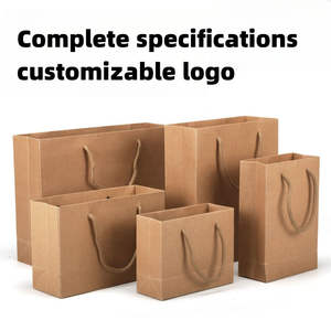 Bolsa de Papel Kraft Marrón Ecológica Personalizada con Asas Impresas con su Propio Logotipo para Compras, Regalos y Envíos - Diseño Personalizado - Product Image 3