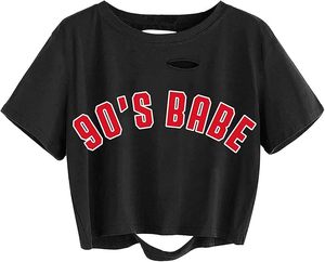 Vente en gros de haut court en coton teinté pour femmes, vêtements de yoga confortables et respirants à manches courtes, vêtements vintage décontractés pour la fête, vêtements d'extérieur - Product Image 1