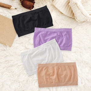 <span class=keywords><strong>Top</strong></span> a Tubo Senza Spalline in Maglia per <span class=keywords><strong>Donna</strong></span>, <span class=keywords><strong>Intimo</strong></span> Senza Cuciture Traspirante per Uso Quotidiano, Design Anti-esposizione Senza Ferretto - Product Image 5