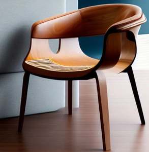 เก้าอี้เอนทำจากไม้สไตล์วินเทจดีไซน์ยุโรปเก้าอี้สีน้ำตาลแดดจากอินเดีย - Product Image 5