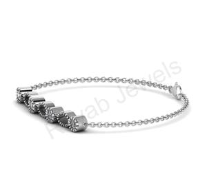 ส่งออกคุณภาพของแท้สร้อยข้อมือเงินสเตอร์ลิงสร้อยข้อมือเปล่าทำจากเรซินสร้อยข้อมือสำหรับใส่ทำงานที่925นมแม่การตั้งค่าเครื่องประดับ - Product Image 5