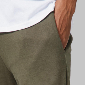 Pantalones de chándal de gran tamaño personalizados para hombre, pantalones de chándal térmicos de gran cantidad de algodón grueso, lavado oscuro informal con decoración de encaje - Product Image 4