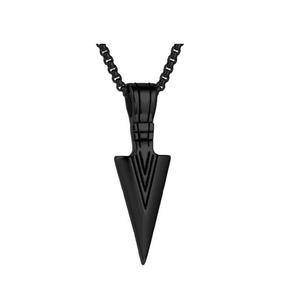 Pendentif en acier au titane pour hommes européens et américains Street Fashion Hip Hop Personnalité créative avec pierre de zircon pour les fêtes - Product Image 1