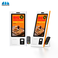 Terminal de menu automatisé à écran tactile 21.5 p du système Windows de 1080 pouces pour la restauration rapide Accessoires WIFI Kiosque libre-service en option