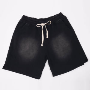 Nuevos pantalones cortos de gimnasio Vintage para hombre, ropa para correr, pantalones cortos personalizados lavados Unisex para hombres, pantalones cortos deportivos de nailon y algodón con cintura elástica Oem para hombres - Product Image 5