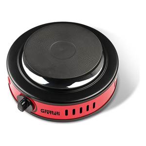 Placa Eléctrica Furnel G3 Ferrari de 1 Zona, 500W, D11cm, Roja y Negra (16x17.5x7.8cm) con Placas Calefactoras, Modelo G10157 - Product Image 1
