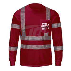 Conjunto de trabajo general de poliéster cómodo y duradero Impermeable Reflectante ANSI Clase 1 Chaleco DE SEGURIDAD azul Babero Ropa de seguridad con botones - Product Image 5