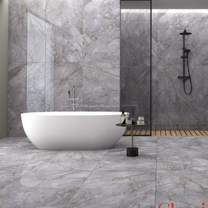 คลาสสิค Dyna สีเทา600x1200มม. ทันสมัยกันลื่นเคลือบผนังพอร์ซเลนกระเบื้องพื้นแข็งสำหรับห้องน้ำต้านเชื้อแบคทีเรีย - Product Image 2