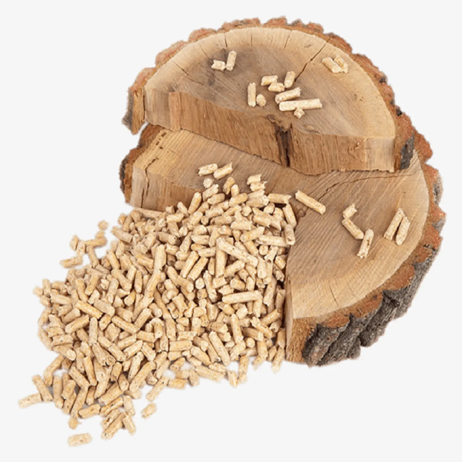 המחיר הטוב ביותר ביומסה Holzpellets אשוח עץ כדורי 6 מ"מ 15kg שקיות לחימום מערכת עץ גלולה מיל