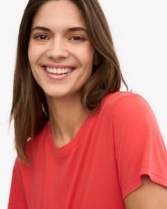 Camiseta informal OEM para mujer, Top corto de manga corta de entrenamiento ajustado para primavera y otoño, ropa deportiva sólida - Product Image 2