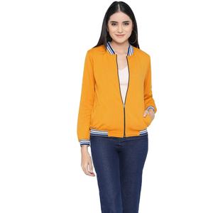 Chaqueta Universitaria Cómoda para Mujer, Diseño Sólido, Logotipo Personalizado, Cuello Alto, Producto en Oferta de Invierno - Venta al por Mayor - Product Image 2