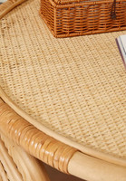 Table basse en rotin vintage, faite à la main, design pour salon, extérieur, détente, en provenance du Vietnam