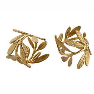 Grand anneau de serviette design forme ronde décorative de mariage et de fête fournisseur de gros porte-serviettes exigeant fait à la main - Product Image 3