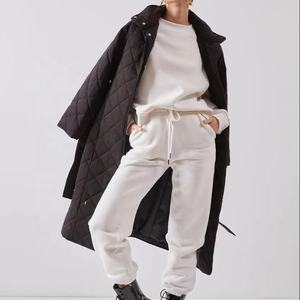 Servicio OEM personalizado de gran tamaño de algodón pesado para mujer básico nuevo Premium negro Jogger pantalón oferta al por mayor tendencia 2024 calidad - Product Image 1