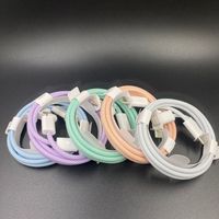 Câble USB C vers C 60W en nylon tressé, charge PD pour ordinateur portable, téléphone, tablette, conducteur en cuivre pur, maintient la température basse sous charge.