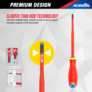 Maxxtools MV-36 VDE Isoliertes 6-teiliges Elektriker-Sicherheitswerkzeugset Zangen Schraubendreher Spannungsprüfer Kunststoffkoffer (OEM) - Product Image 6