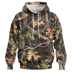 Sudadera de Caza de Tela Gruesa y Resistente para Hombre, Diseño de Camuflaje de Alta Calidad al por Mayor, Logotipo Personalizado por Sublimación, Sudaderas de Caza para Hombre - Product Image 4