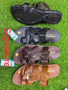 Handmade người đàn ông và phụ nữ da Dép chống trơn trượt trượt thoáng khí Dép giá rẻ giá OEM chấp nhận Made <span class=keywords><strong>in</strong></span> Ấn Độ - Product Image 4